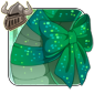 Sparkling Emerald Neck Bow