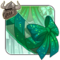 Sparkling Emerald Tail Bow