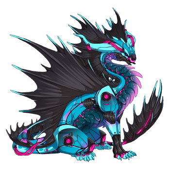 A scry that shows this dragon as a Sandsurge with Wasp/Stripes/Augment genes.