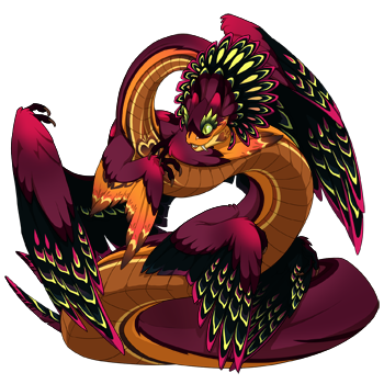 A female pose Auraboa with Wind Common eyes, Sunshine Love primary, Abyss Riopa secondary, and Wine Topcoat tertiary