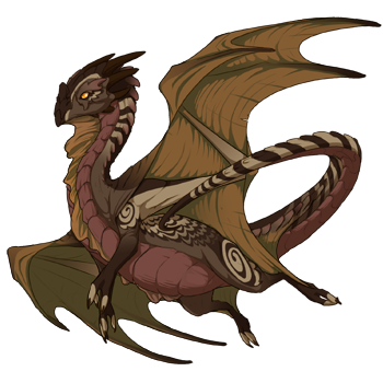 A nocturne dragon in the male pose.