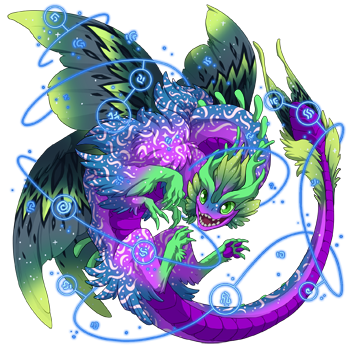 A female pose Aether with Nature Common eyes, Orchid Twinkle primary, Steel Flair secondary, and Lapis Starfall tertiary