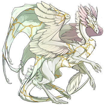 A skydancer dragon in the female pose.