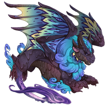 Foxfire, a Shadow/Iris/Violet Obelisk dragon