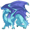 A small image of an adult female Guardian dragon, with robin Basic primary and storm Basic secondary genes. It is linked to the dragon's profile.