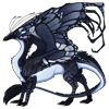 A Midnight/Overcast/Ice Skydancer dragon