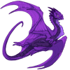 A small image of an adult female Nocturne dragon, with nightshade Basic primary and amethyst Basic secondary genes. It is linked to the dragon's profile.