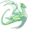Unnamed, a Seafoam/Pistachio/Olive Nocturne dragon