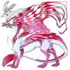 Konpeito, a Pearl/Pink/Pink Skydancer dragon