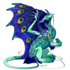 mint/sapphire/algae, only active dragon with these colors at time of hatching