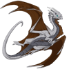 A female pose Nocturne with Lightning Common eyes, Silver Basic primary, Chocolate Basic secondary, and Basic tertiary