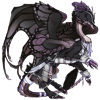 Mist, a Thistle/Black/Black Skydancer dragon