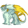 A female pose Tundra with Water Bright eyes, Pistachio Basic primary, Lemon Basic secondary, and Basic tertiary