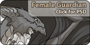 Female Guardian PSD template