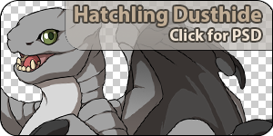 Hatchling Dusthide PSD template
