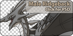 Male Ridgeback PSD template