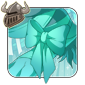 Pretty Aqua Leg Bow