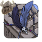 Blue Birdskull Wingpiece