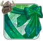Sparkling Emerald Wing Bow