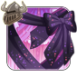 Sparkling Violet Wing Bow