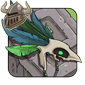 Green Birdskull Headdress