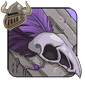 Purple Birdskull Legband