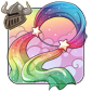 Rainbow Starsilk Shawl