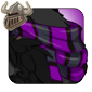 Purple and Black Flair Scarf