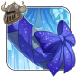 Sparkling Blue Tail Bow