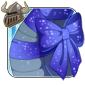 Sparkling Blue Neck Bow