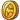 A small image of a detailed gold coin. Flight Rising's common currency, treasure.