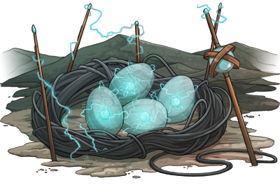 4 egg Lightning nest
