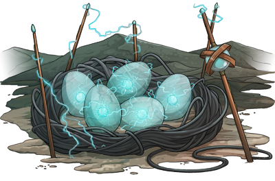 5 egg Lightning nest